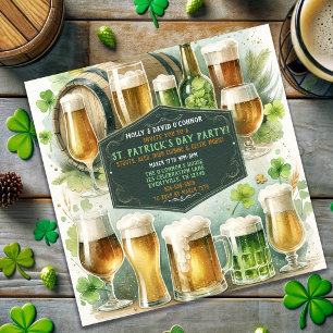 Irish Brews & Cheers St. Patrick’s Day Party Invitation