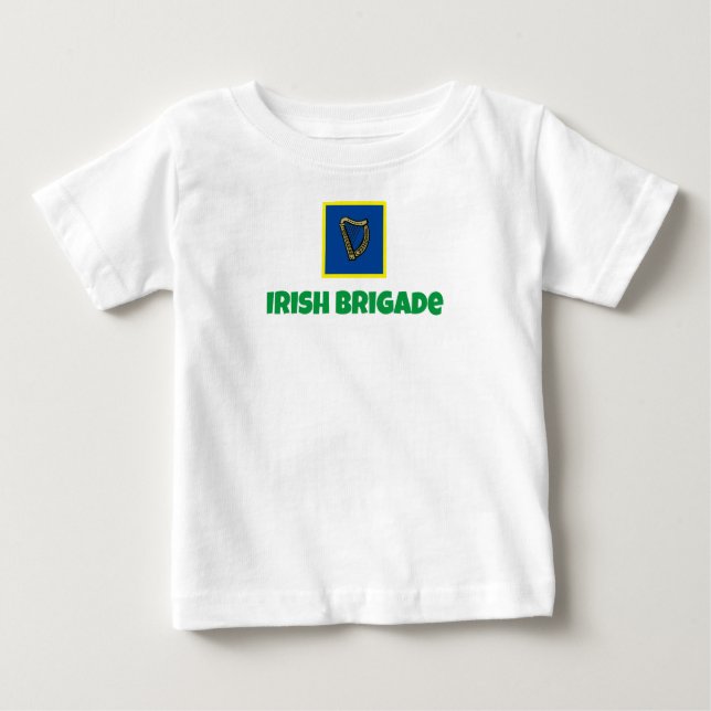 Irish Brigade flag baby shirt (Front)