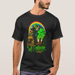 Irish C Happy St Patrick's Day  Quote Shamrock T-Shirt