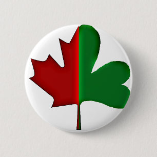 Irish Canadian 6 Cm Round Badge