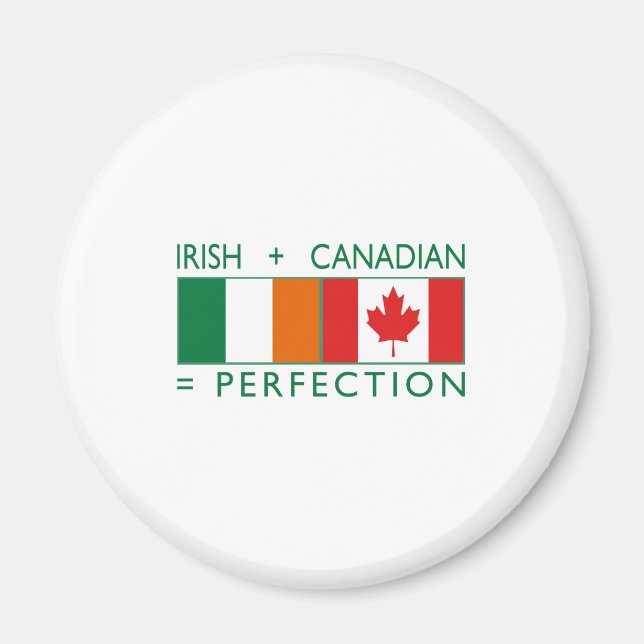 Irish Canadian Heritage Flags 2 Magnet (Front)
