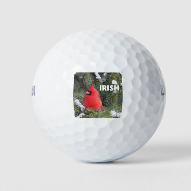 Irish Cardinal Golf Balls (Front)