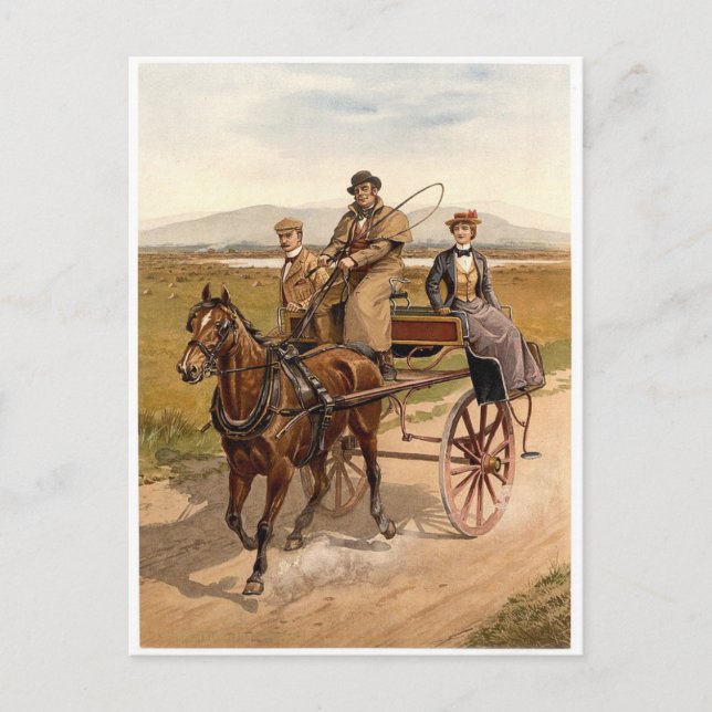 Irish Cart and Horse Postcard (Front)