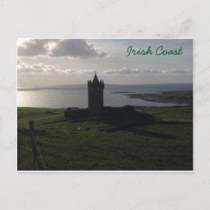 Irish Castle On The Coast Postcard
