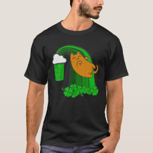 Irish Cat Drinking Beer Funny St. Patrick's Day Ho T-Shirt