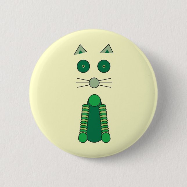 Irish CAT T-Shirt 6 Cm Round Badge (Front)