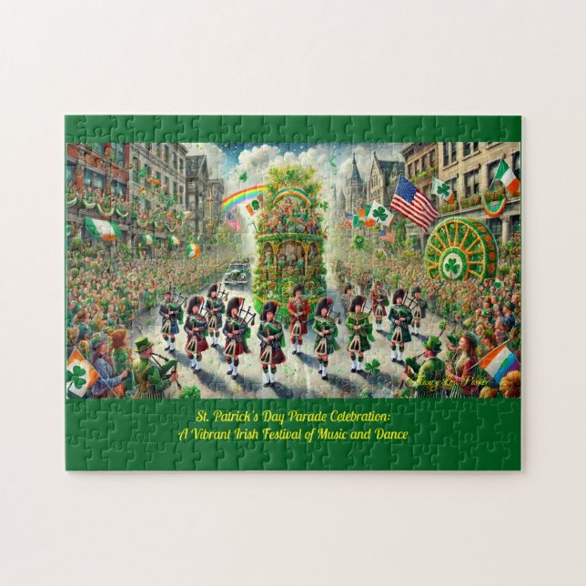 Irish Celebration, St. Patrick's Day Parade Jigsaw Puzzle (Horizontal)