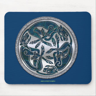 Irish Celtic 3-Dog Symbol Mousepad