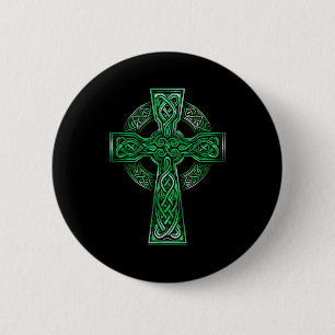 Irish Celtic Cross Knot Christian Holy Trinity Sco 6 Cm Round Badge