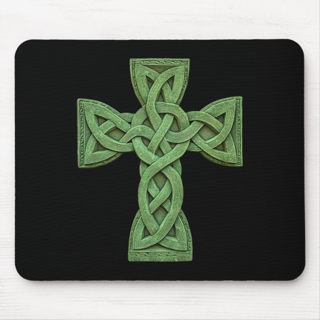 Irish Celtic Cross Knot Christian Holy Trinity Sco Mouse Pad (Front)