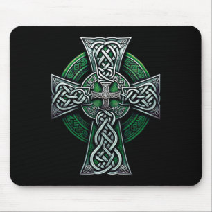 Irish Celtic Cross Knot Christian Holy Trinity Sco Mouse Pad