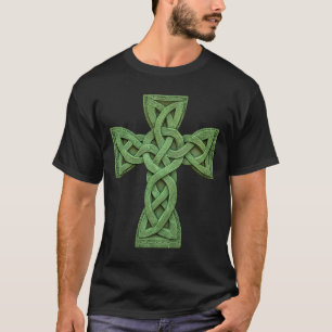 Irish Celtic Cross Knot Christian Holy Trinity Sco T-Shirt