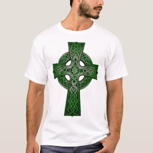 Irish Celtic Cross Knot Christian Holy Trinity Sco T-Shirt