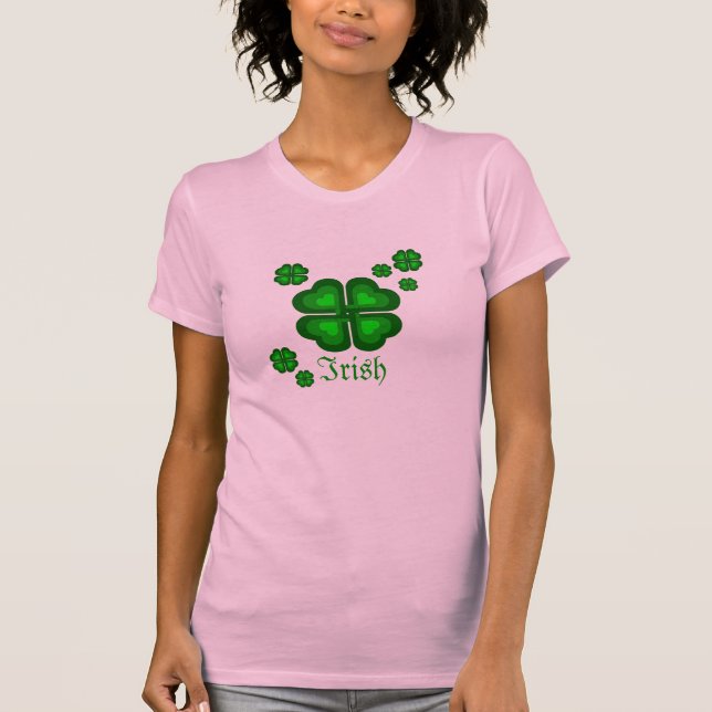 Irish,Celtic  in pink T-Shirt (Front)