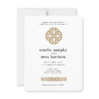 Irish Celtic Knot Gold Wedding