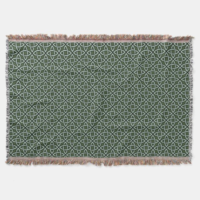 Irish Celtic Knot Throw Blanket (Front)