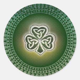 Irish celtic shamrocks stickers