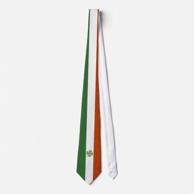 Irish Charming Lucky Clover Tie (Front)