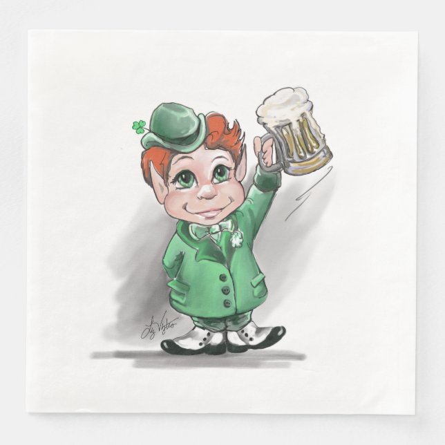 Irish Cheers! Paper Napkin (Front)