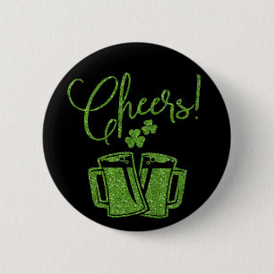 Irish Cheers Saint Patricks Day Party 6 Cm Round Badge