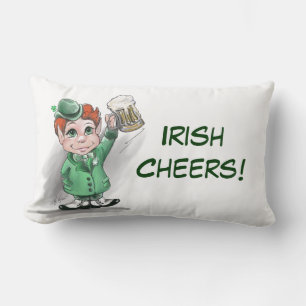 Irish Cheers! Throw Lumbar Pillow