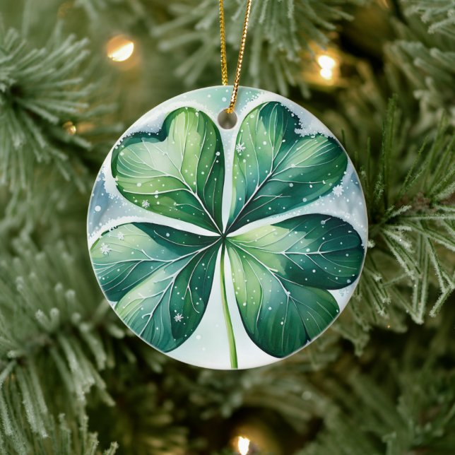 Irish Christmas Blessing Personalised Ceramic Tree Decoration (Tree)