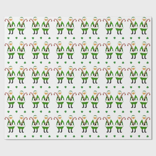 Irish Christmas Gift Wrapping Paper (Flat)
