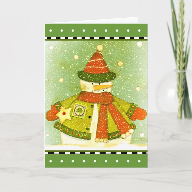 Irish Christmas Holiday Card (Front)