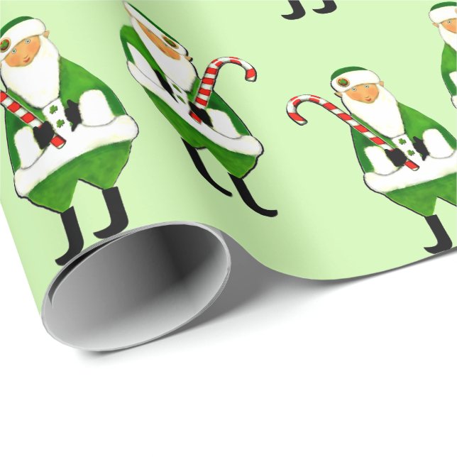 Irish Christmas Holiday Gift Wrapping Paper (Roll Corner)