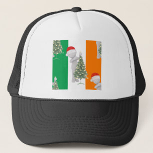 irish christmas trucker hat