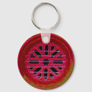 irish church window keychain