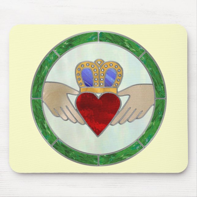 Irish Claddagh Mouse Pad (Front)