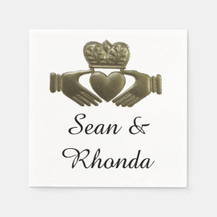 Irish claddagh napkin