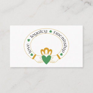 Irish Claddagh Ring Business Card