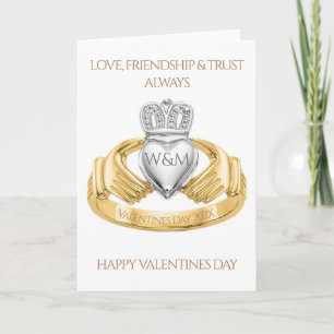 Irish Claddagh Ring Valentine's Day Card