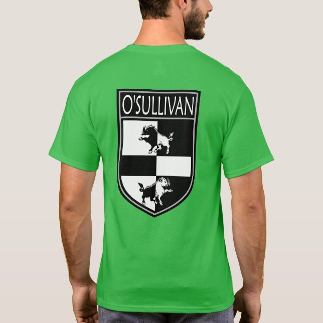 Irish Clan Crest - O'Sullivan T-Shirt (Back)