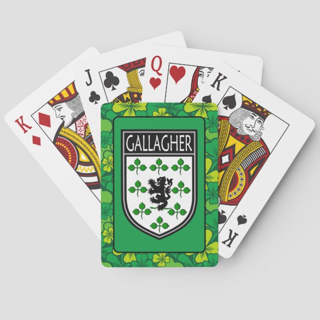 Irish Clan Gallagher Playing Cards (Back)