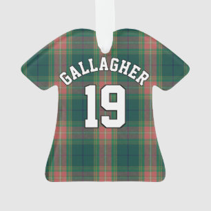 Irish Clan Gallagher Tartan Christmas Jersey Ornament