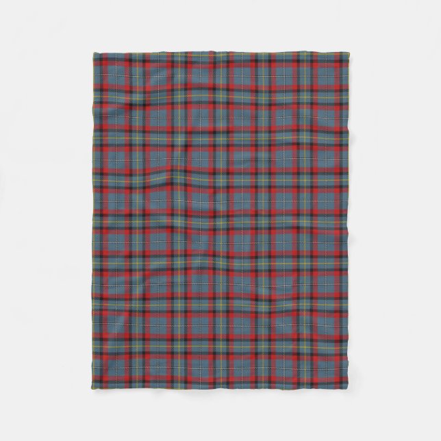 Irish Clan MacNamara McNamara Classic Tartan Fleece Blanket (Front)