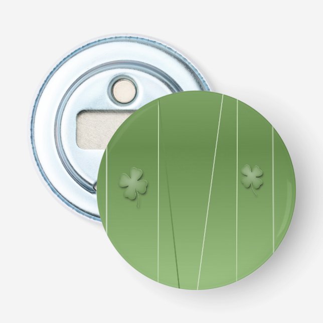 Irish Clover Design Bottle Opener (Front)