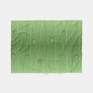 Irish Clover Design Fleece Blanket