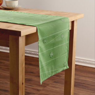 Irish Clover Design Short Table Runner
