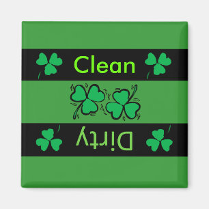 Irish clover dishwasher magnet