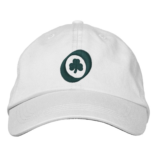 Irish clover embroidered hat (Front)