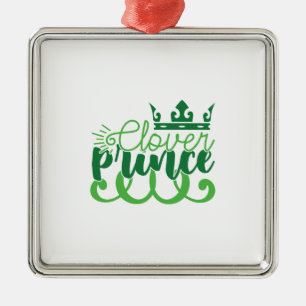Irish Clover Prince Metal Tree Decoration