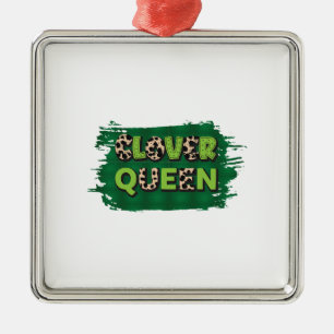 Irish Clover Queen Metal Tree Decoration