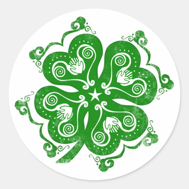 Irish Clover Sticker (Front)