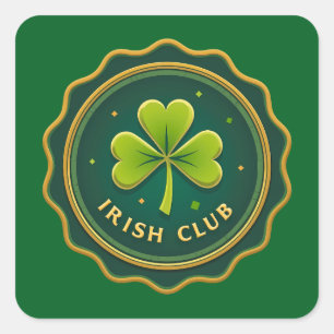 Irish Club St Patrick’s Day Shirt – Autocolante Square Sticker