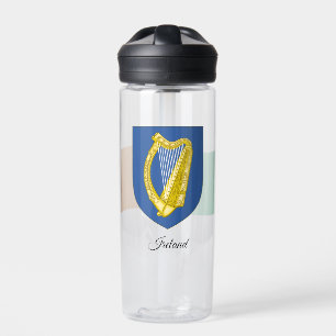 Irish Coat of Arms, Flag, Ireland Water Bottle
