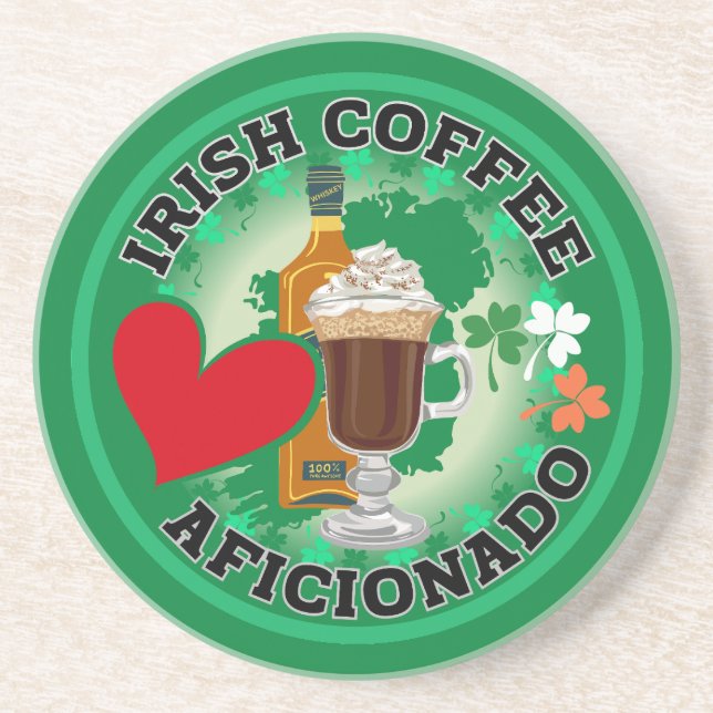 Irish Coffee Aficionado Coaster (Front)